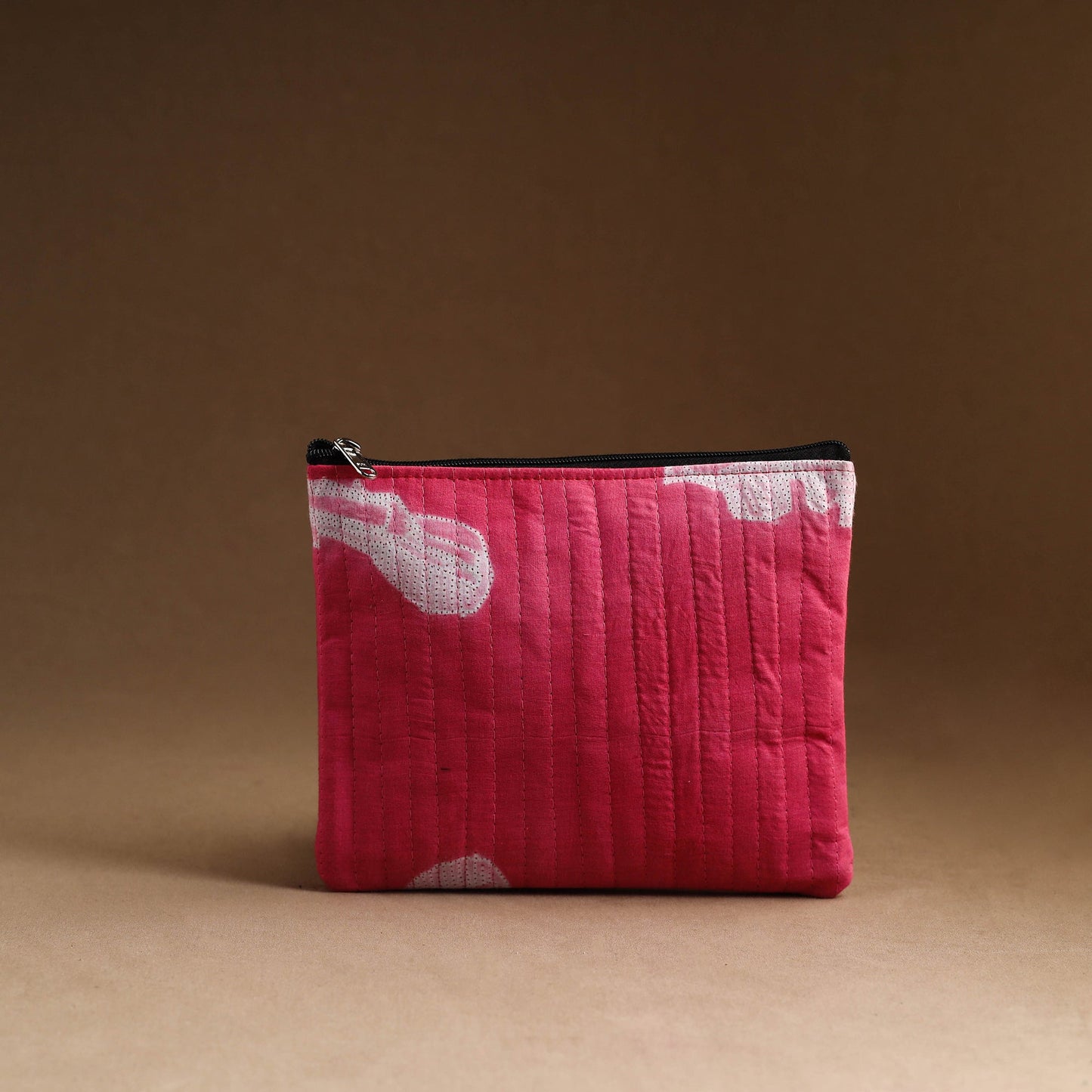 Pink - set of 3 - handmade cotton utility pouches 07