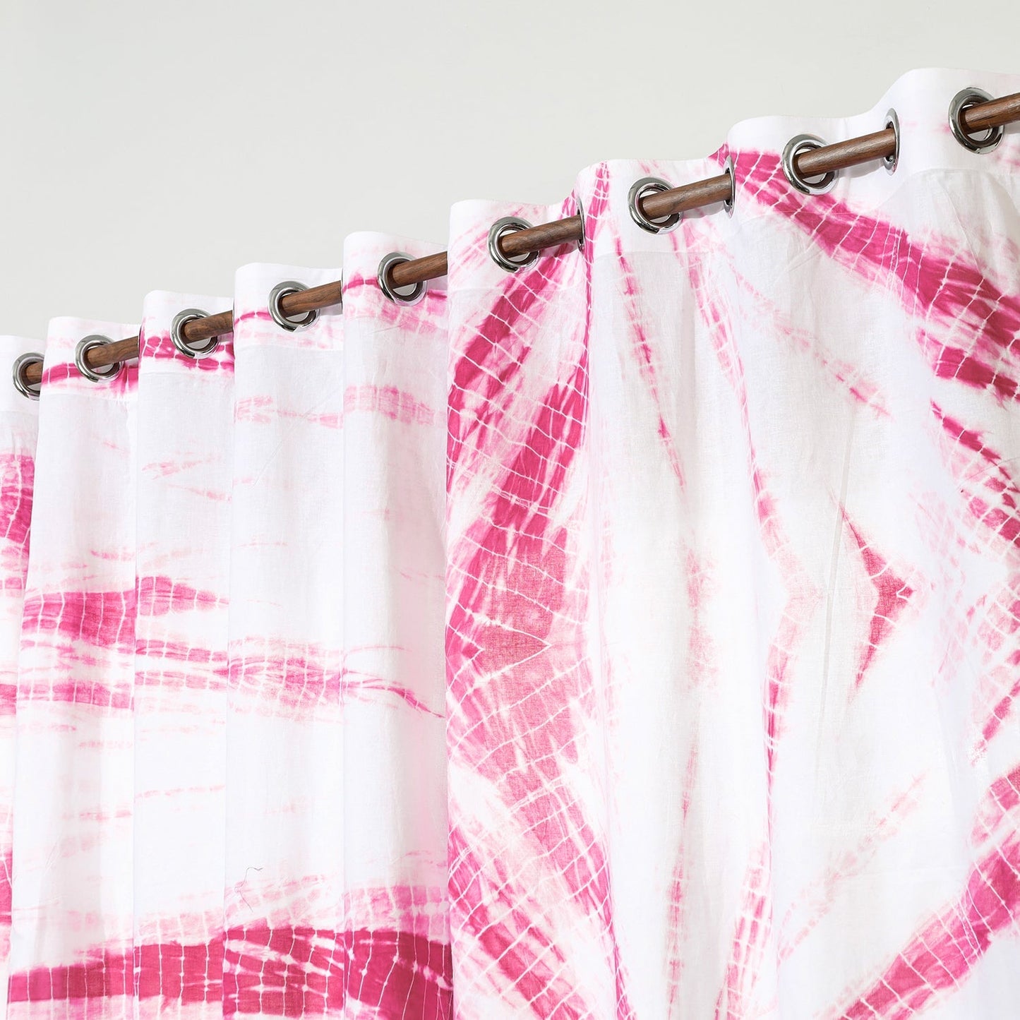 shibori window curtain