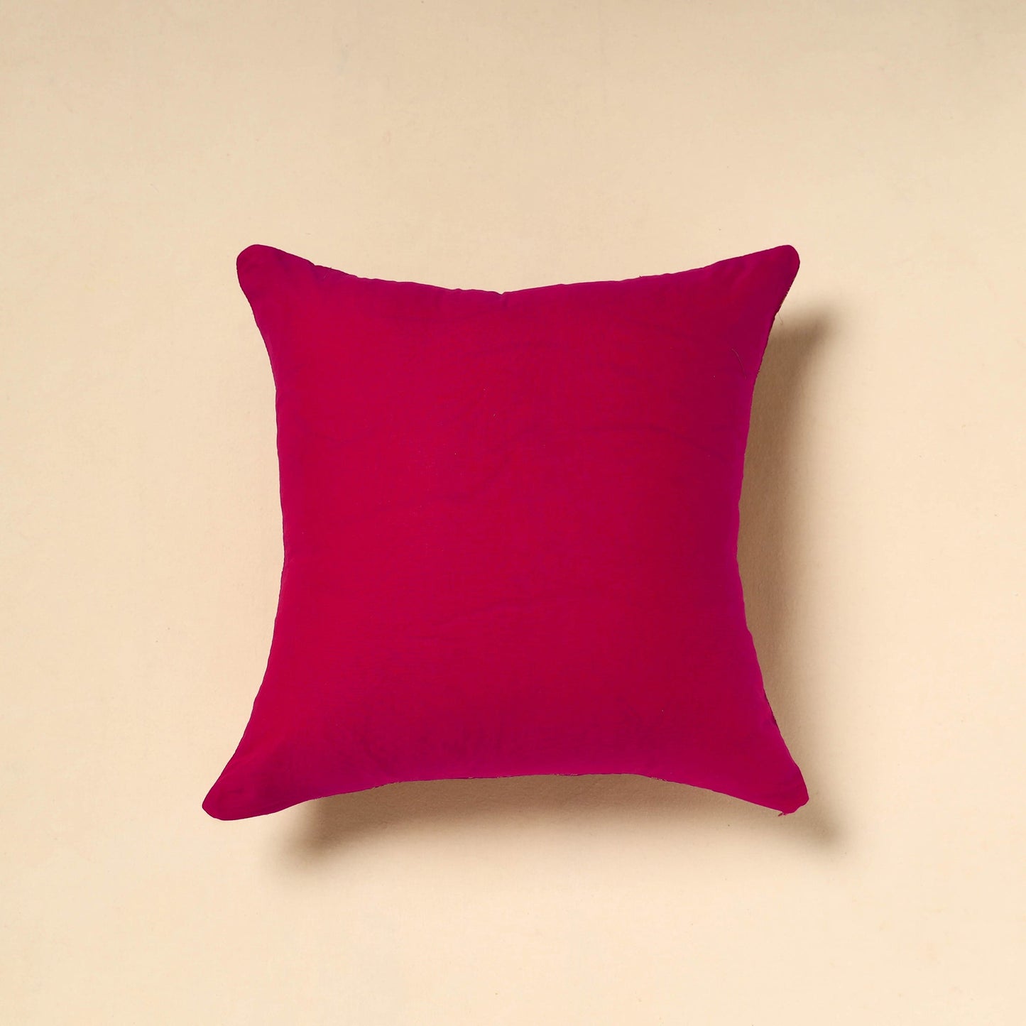  Pink Silk Banarasi Cushion Cover with Zari Work