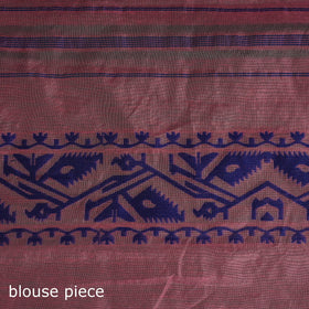 Silk cotton dhakai jamdani saree 22 - handcrafted