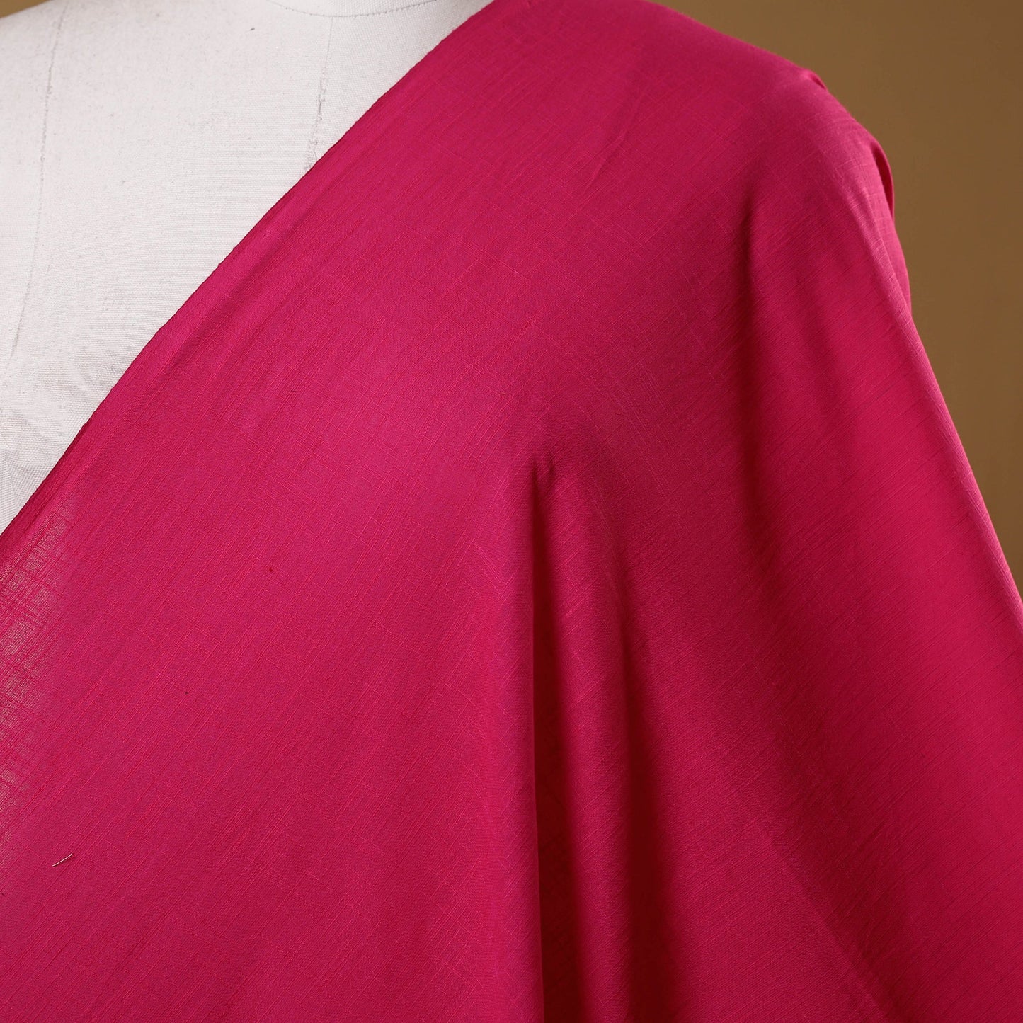 Pink - slub cotton plain fabric 04 - handcrafted