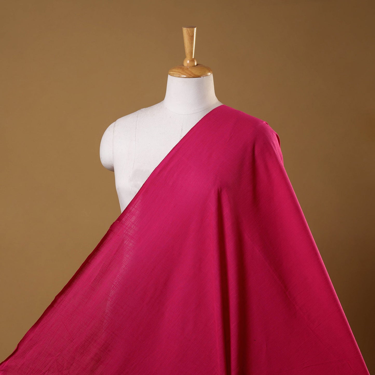 Pink - slub cotton plain fabric 04 - handcrafted