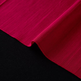 Red - slub silk plain fabric 16 - handcrafted