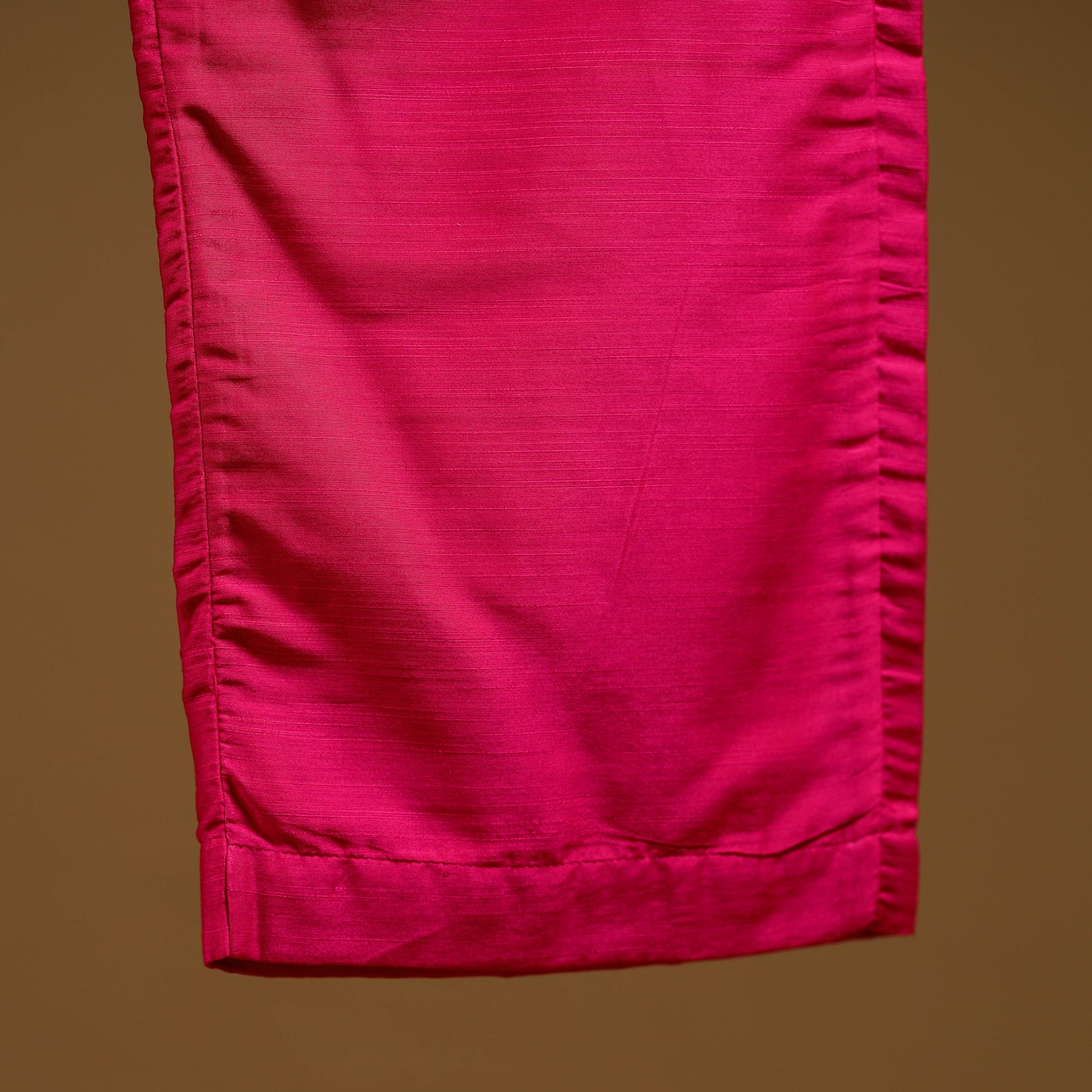 Pink - slub silk plain palazzo 04 - handcrafted