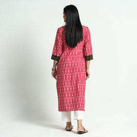 Buy Pochampally Ikat Weave Patchwork Cotton Kurta Online at iTokri.com