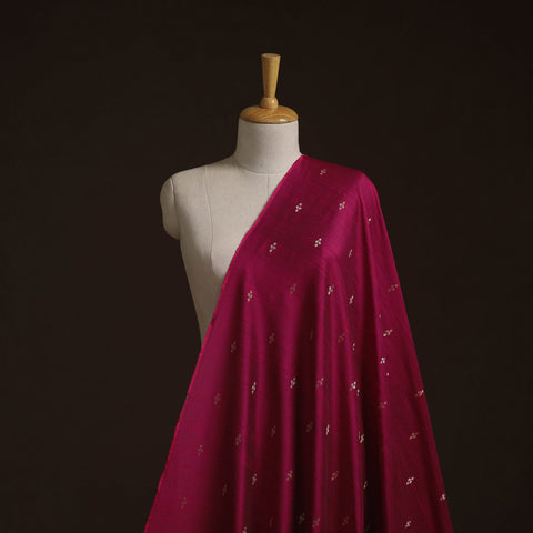 Spun dupion viscose silk buti fabric 13 - handcrafted