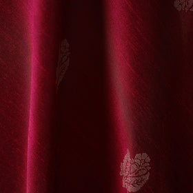 Pink - spun dupion viscose silk thread buta fabric 01