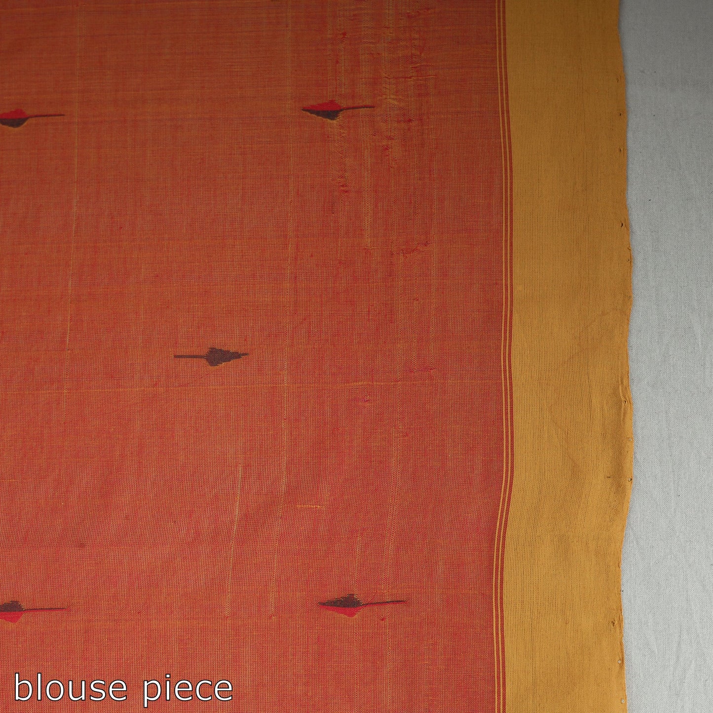  Srikakulam Handloom Jamdani Buti Cotton Saree with Tassels 