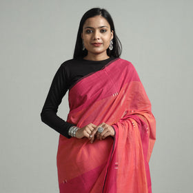  Srikakulam Handloom Jamdani Buti Cotton Saree with Tassels 