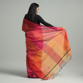  Srikakulam Handloom Jamdani Buti Cotton Saree with Tassels 