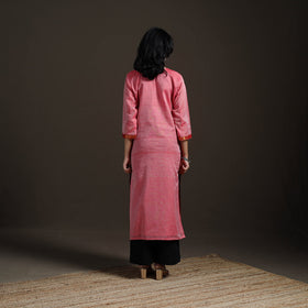 Straight cotton dharwad kurta for women 08 - handcrafted