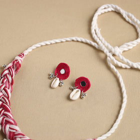 Thread Braided Shell Choker Necklace Set