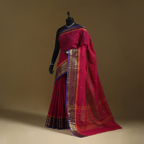 Thread buti cotton kanchipuram saree with border 36