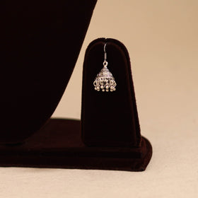 Pink - thread work german silver necklace set 07