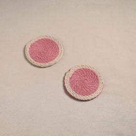 Thread work handcrafted coaster (set of 2) 03