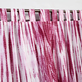  Tie & Dye Cotton Shibori Curtain for Door (Set of 2) 