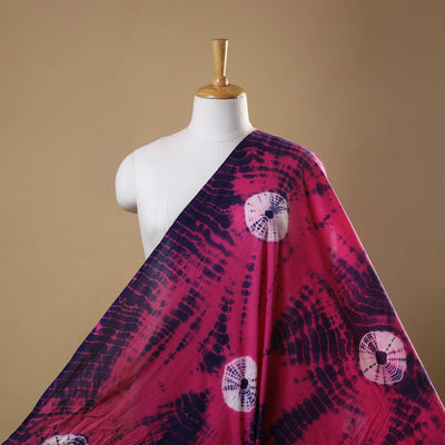 Pink Tie-Dye Cotton Shibori Fabric 