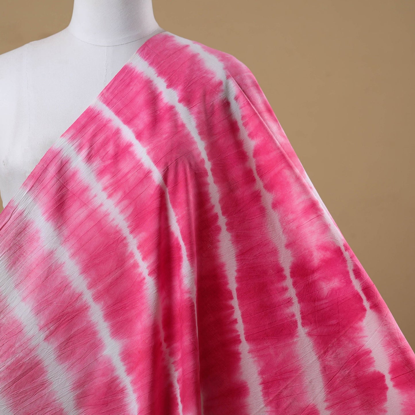 Black - tie-dye cotton shibori fabric 07 - handcrafted