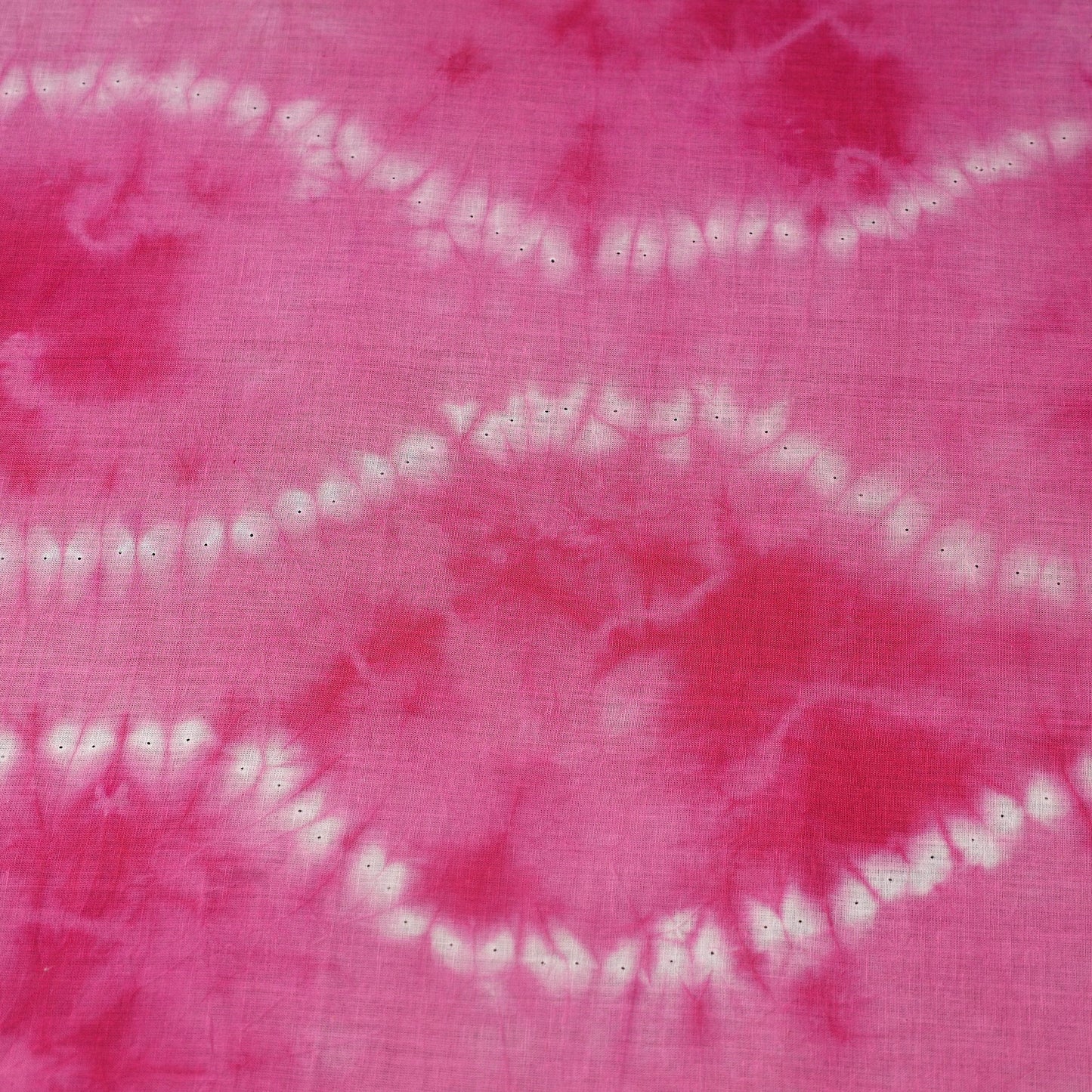 Pink - Tie & Dye Cotton Shibori Fabric 10