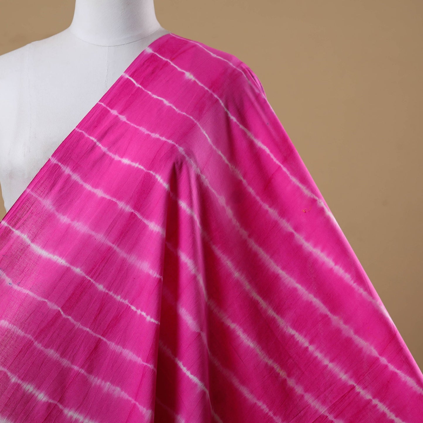 Black - tie-dye cotton shibori fabric 11 - handcrafted