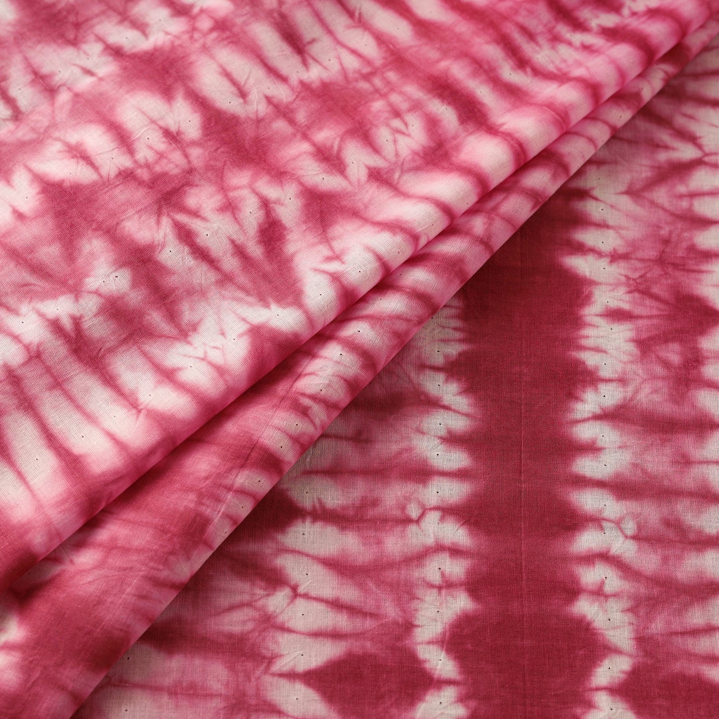 Buy Pink Tie-Dye Cotton Shibori Fabric Online