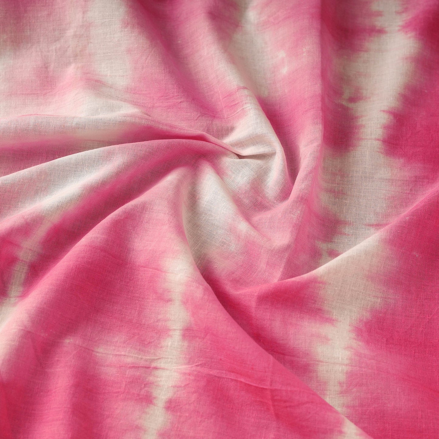  Pink Tie-Dye Cotton Shibori Fabric 