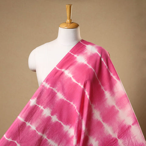  Pink Tie-Dye Cotton Shibori Fabric 