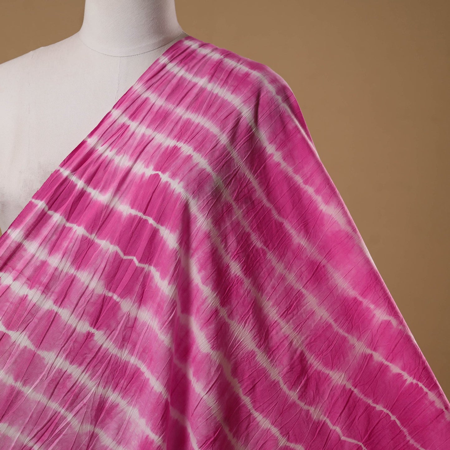 Black - tie-dye cotton shibori fabric 34 - handcrafted