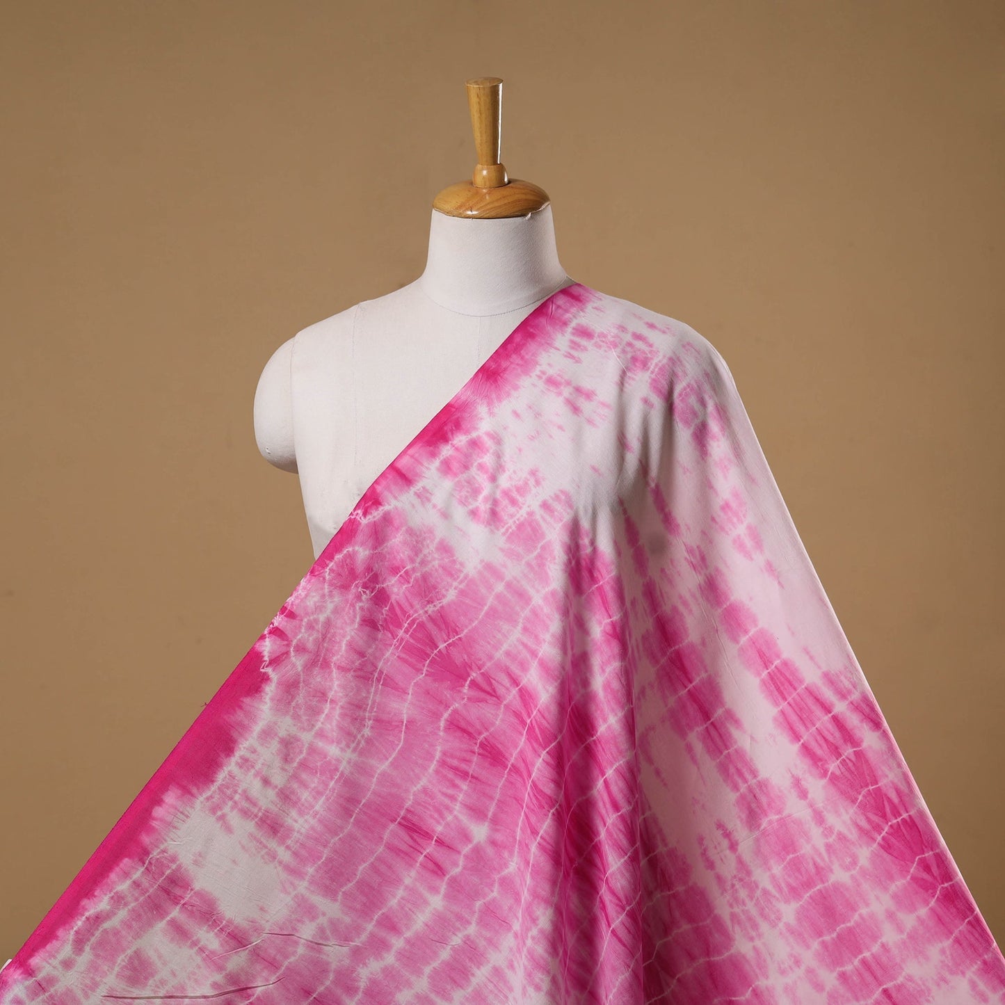 Black - tie-dye cotton shibori fabric 36 - handcrafted