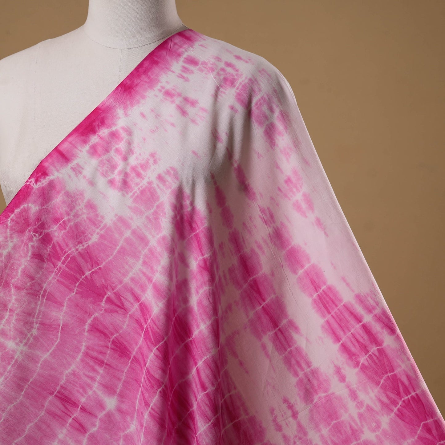 Black - tie-dye cotton shibori fabric 36 - handcrafted