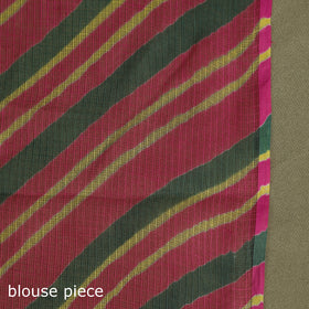  Pink Tie-Dye Kota Doria Cotton Leheriya Saree