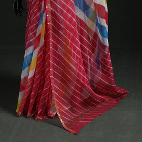 Tie-dye kota doria cotton leheriya saree 24 - handcrafted