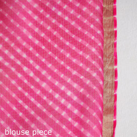  Leheriya Tie-Dye Mothra Kota Doria Silk Saree 