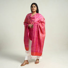 Buy Pink Stylish Shibori Dupatta for Fashionable Looks