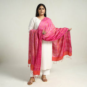 Buy Pink Stylish Shibori Dupatta for Fashionable Looks
