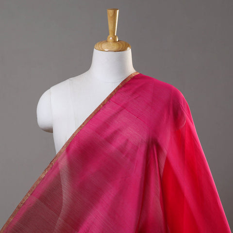 Shop Plain Handloom Pure Chanderi Silk Fabric Online in India