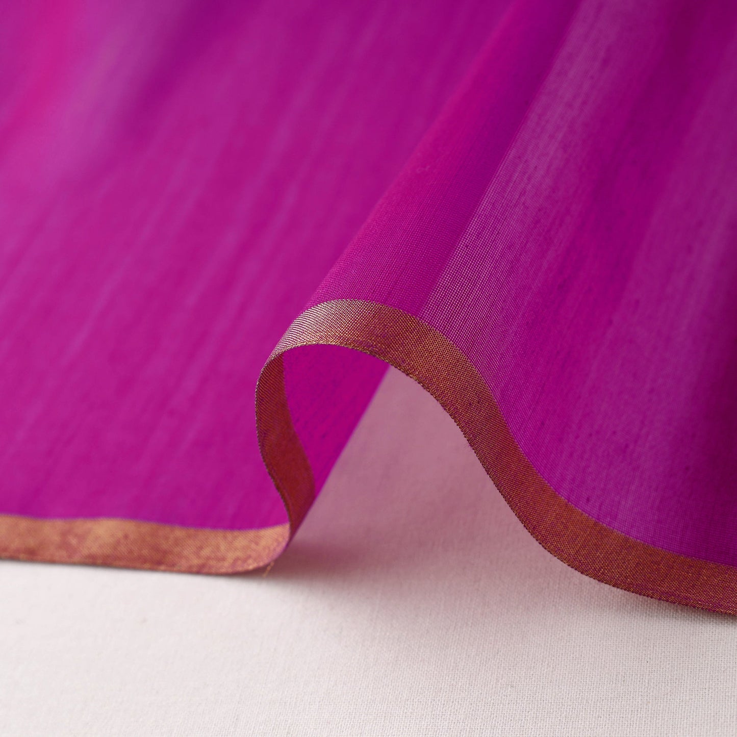 Shop Plain Handloom Pure Chanderi Silk Fabric Online in India