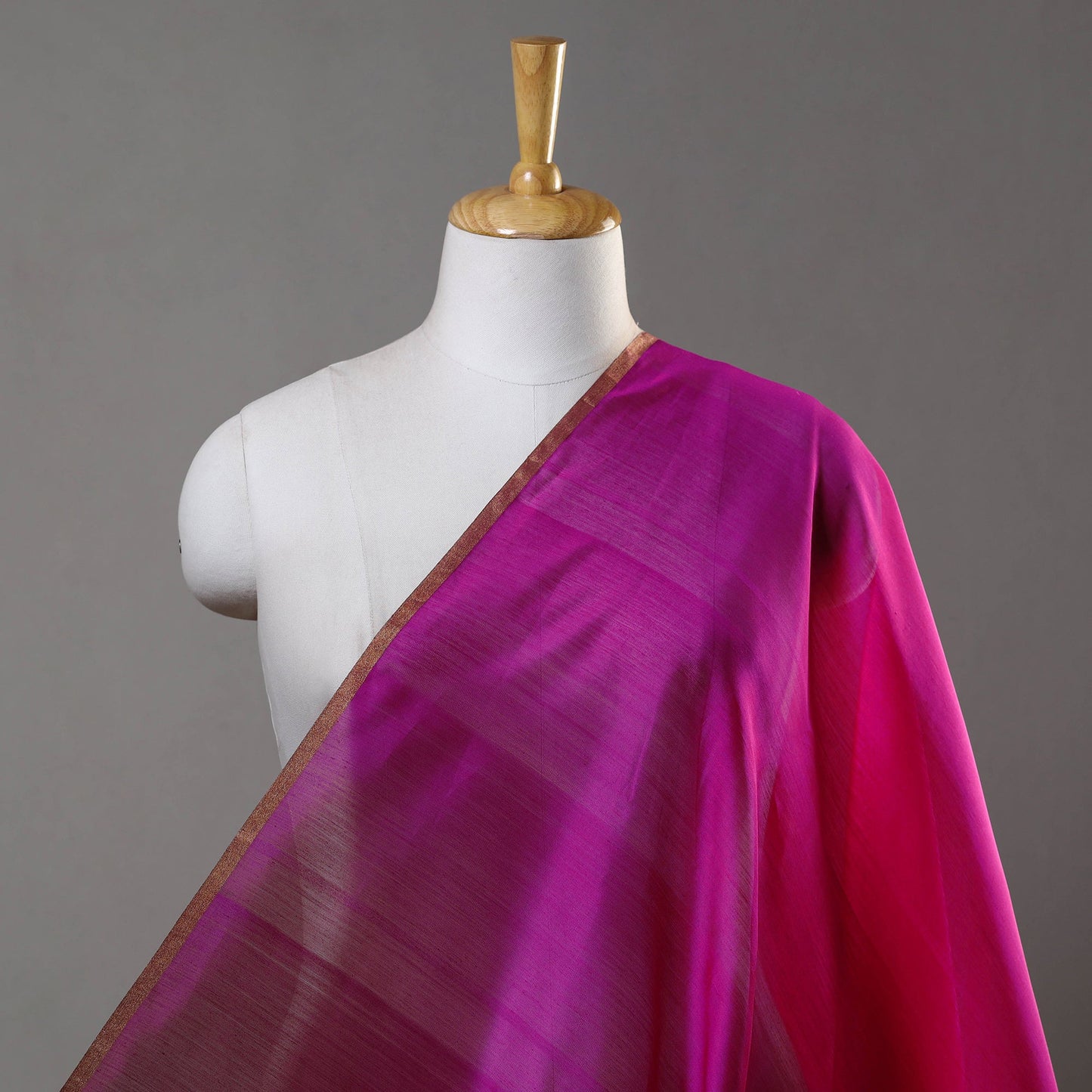 Shop Plain Handloom Pure Chanderi Silk Fabric Online in India
