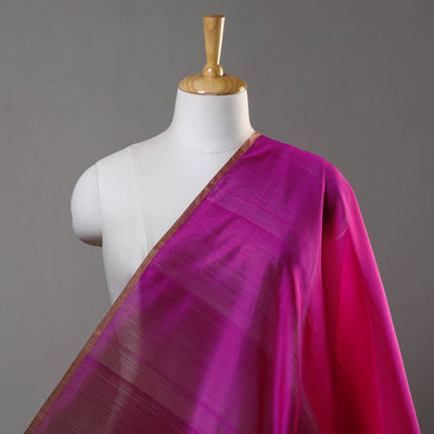 Shop Plain Handloom Pure Chanderi Silk Fabric Online in India