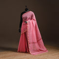 Pink - traditional handloom zari buti chanderi silk saree