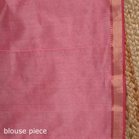 Pink - traditional handloom zari buti chanderi silk saree
