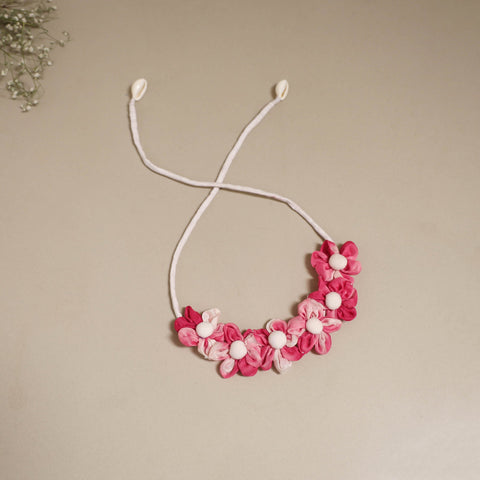 Traditional handmade fabart rose petal gajra - handcrafted