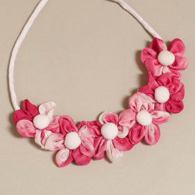 Traditional handmade fabart rose petal gajra - handcrafted