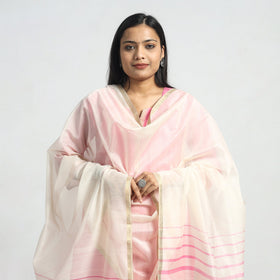  Traditional Maheshwari Handloom Silk Cotton Kurta with Dupatta Set 