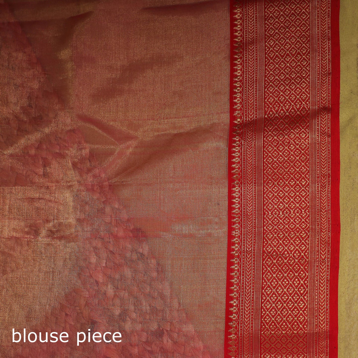 Pink - traditional tissue zari handloom buti katan chanderi