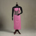 Pink Unstitched Plain Cotton Kurta Material