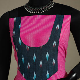 Pink Unstitched Plain Cotton Kurta Material