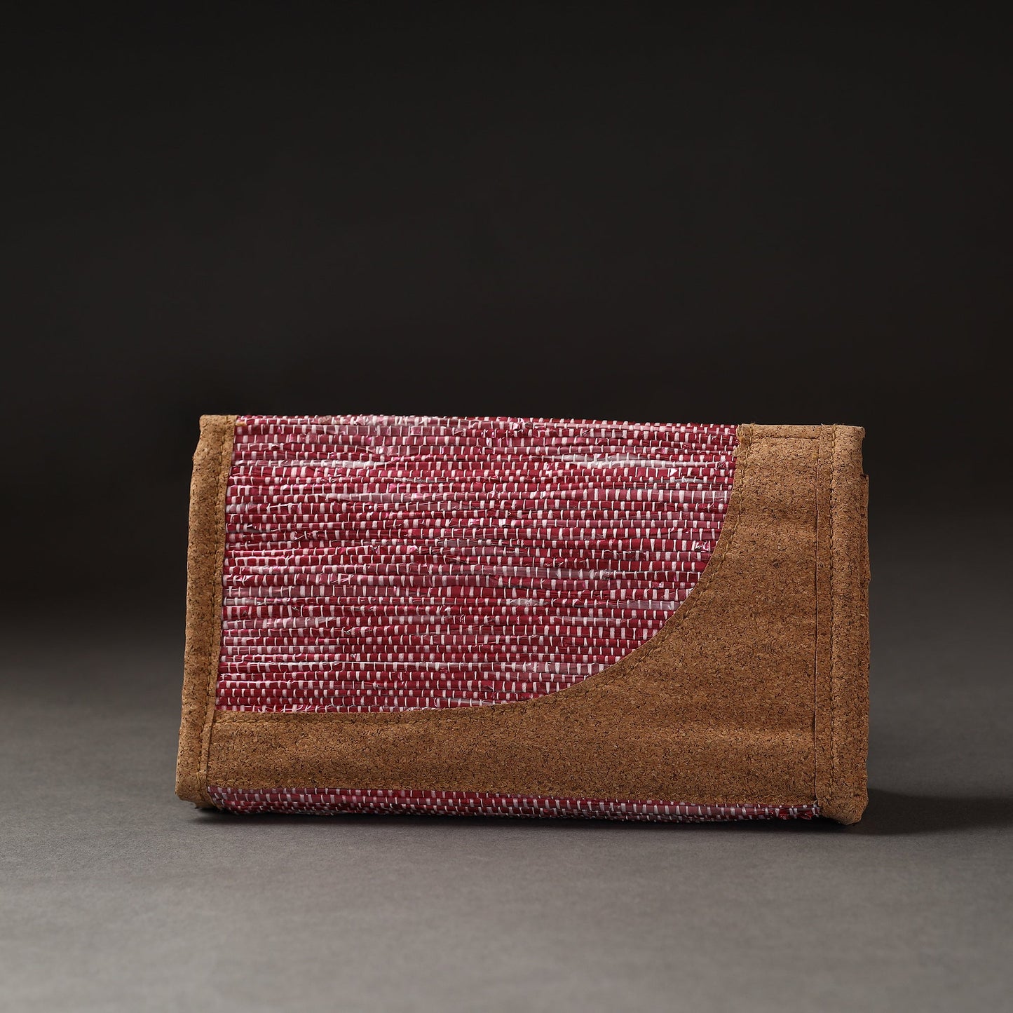 Pink Upcycled Weave Handcrafted Clutch