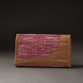 Pink Upcycled Weave Handcrafted Clutch