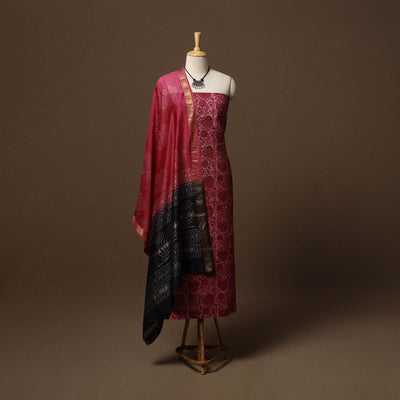 Vanaspati bagru natural dyed cotton 2pc unstitched dress